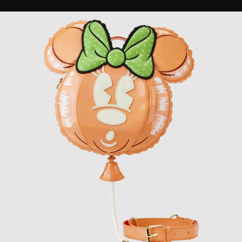 Stitch Shoppe Minnie Mouse Pumpkin Balloon Crossbody Bag-Free Disney Pin